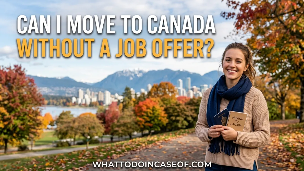 Can I Move to Canada Without a Job Offer?