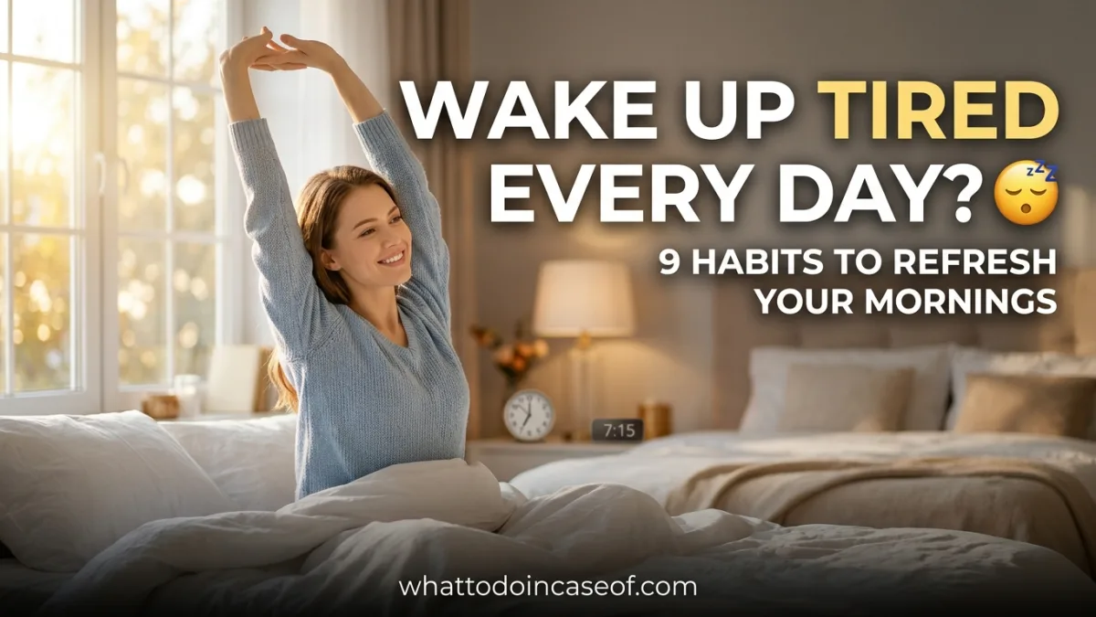 What to Do If You Wake Up Tired Every Day, 9 Habits That Can Improve Your Mornings