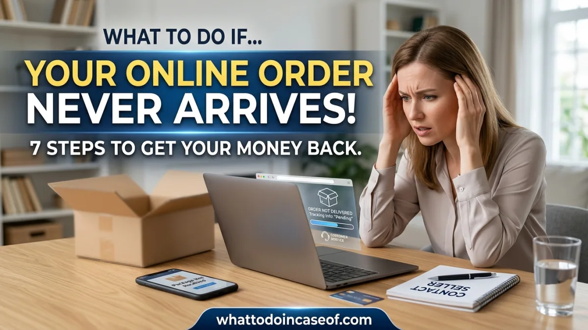 What to Do If Your Online Order Never Arrives - 7 Steps to Get Your Money Back