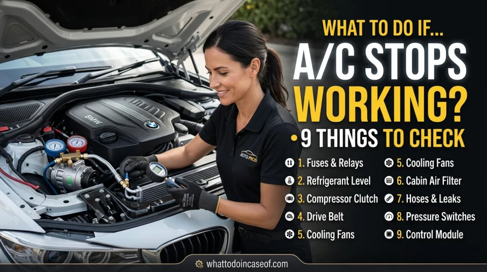 What to Do If Your Car Air Conditioning Stops Working - 9 Things to Check