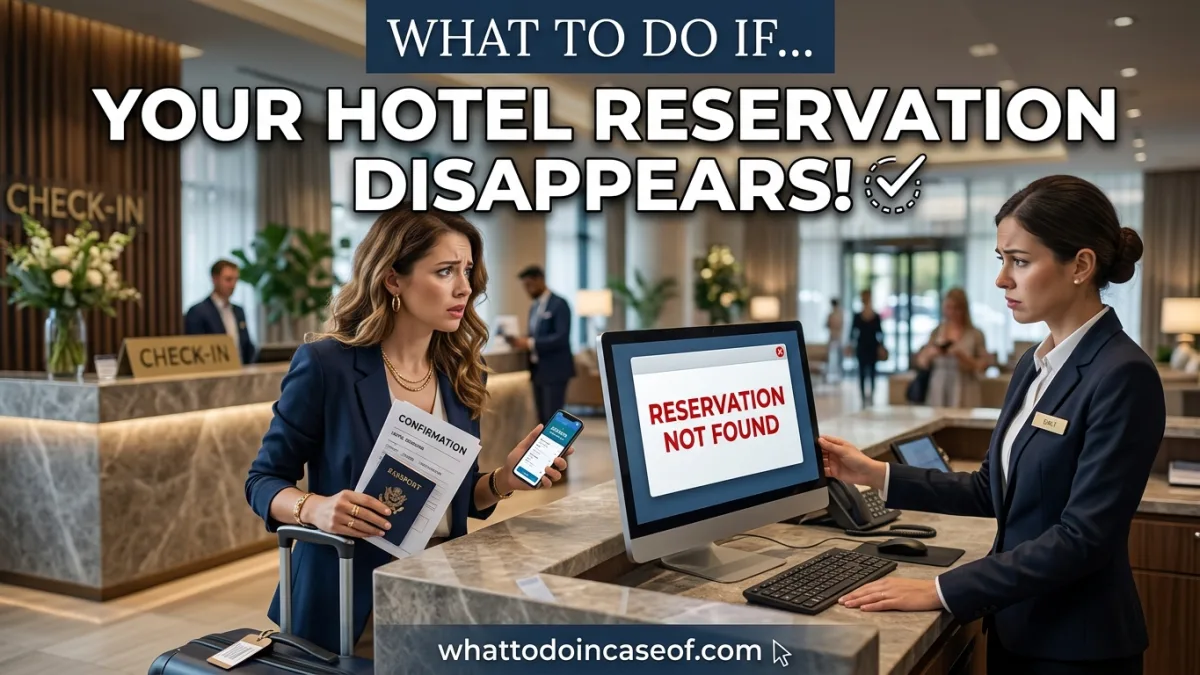 What to Do If Your Hotel Reservation Disappears