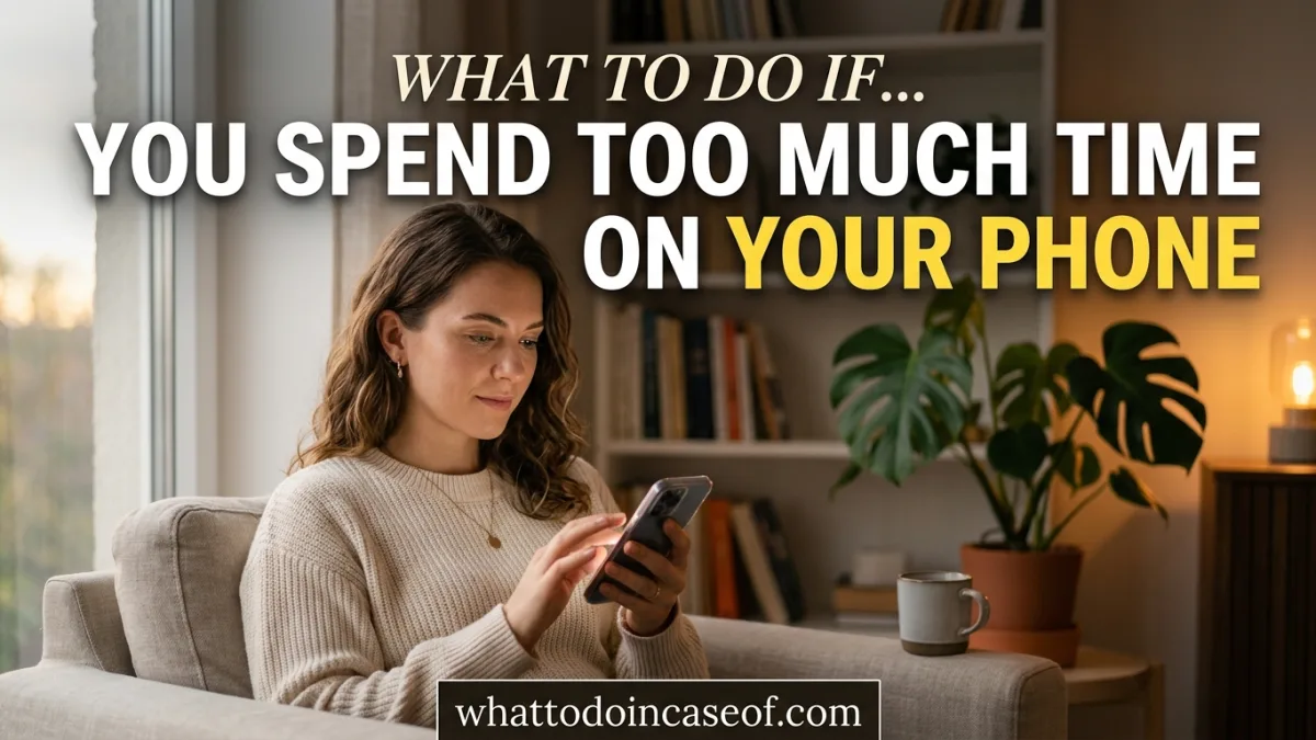 What to Do If You Spend Too Much Time on Your Phone