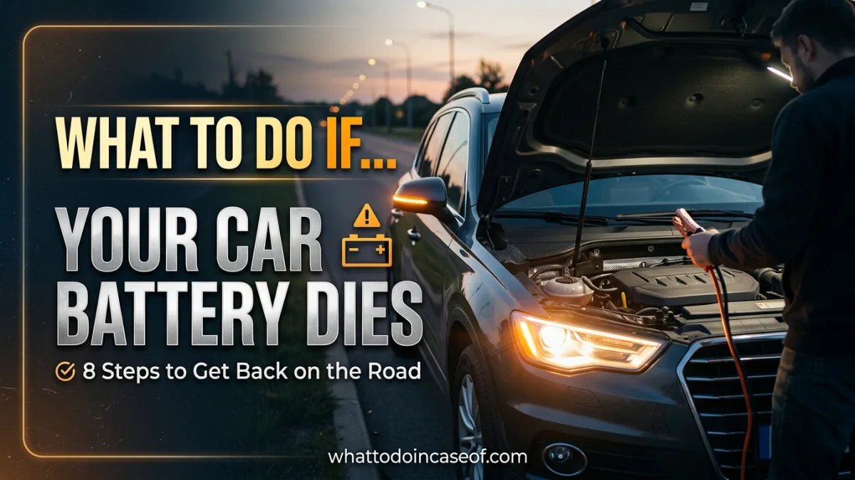 What to Do If Your Car Battery Dies - 8 Steps to Get Back on the Road