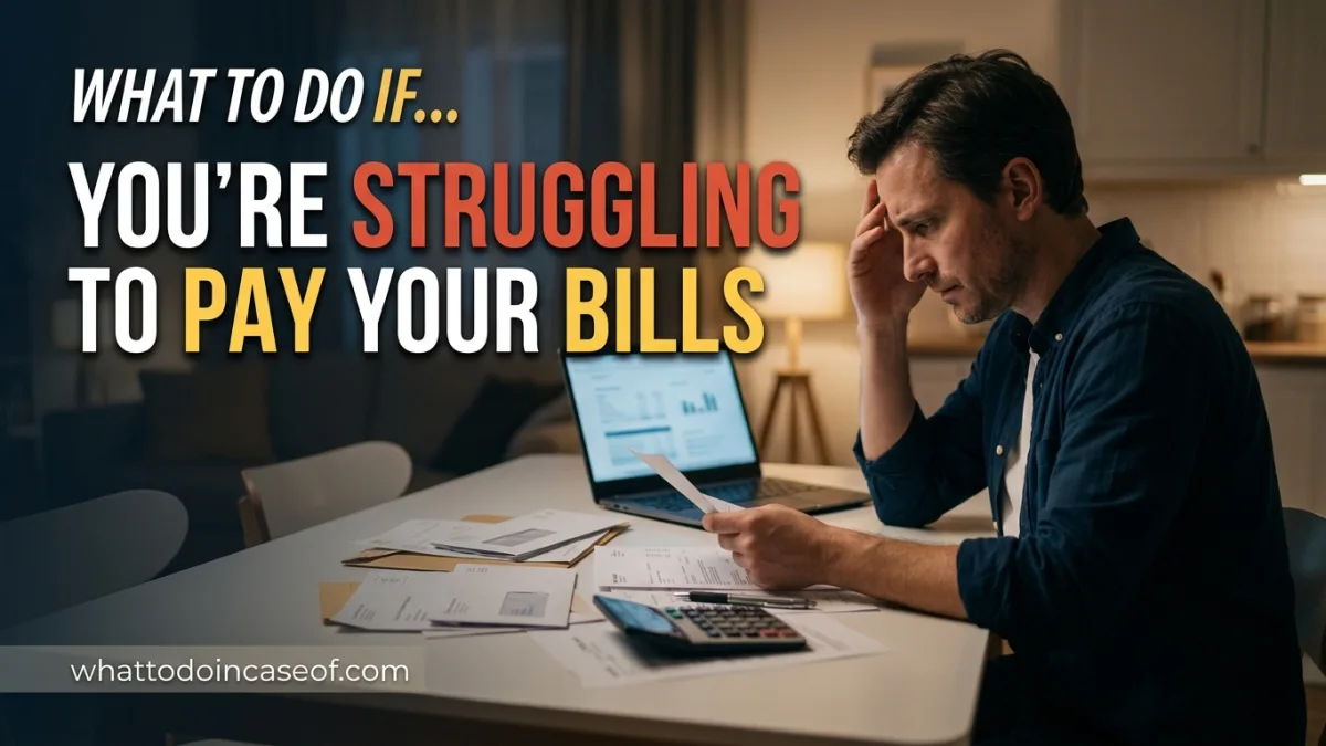 What to Do If You’re Struggling to Pay Your Bills