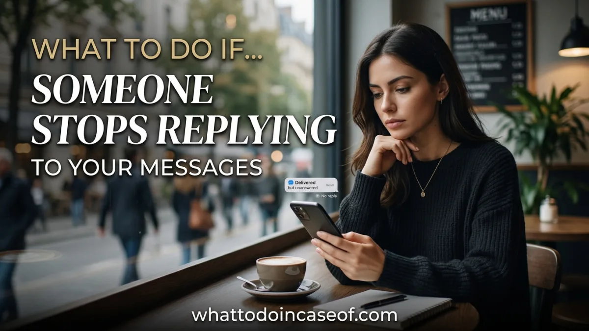 What to Do If Someone Stops Replying to Your Messages
