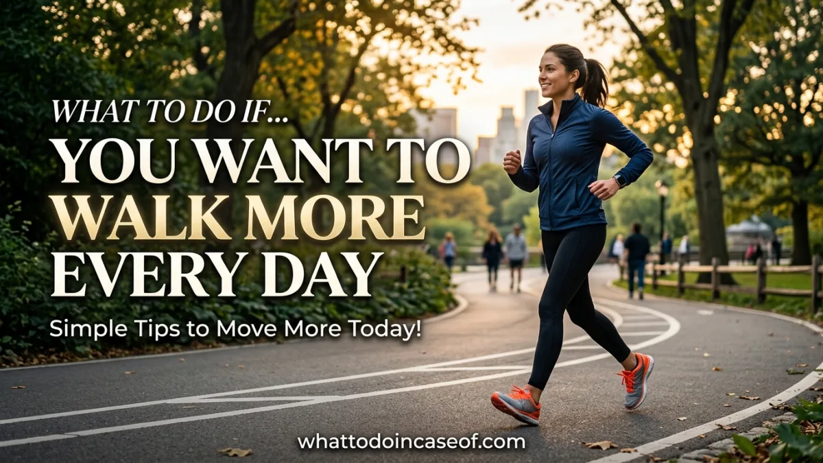 What to Do If You Want to Walk More Every Day