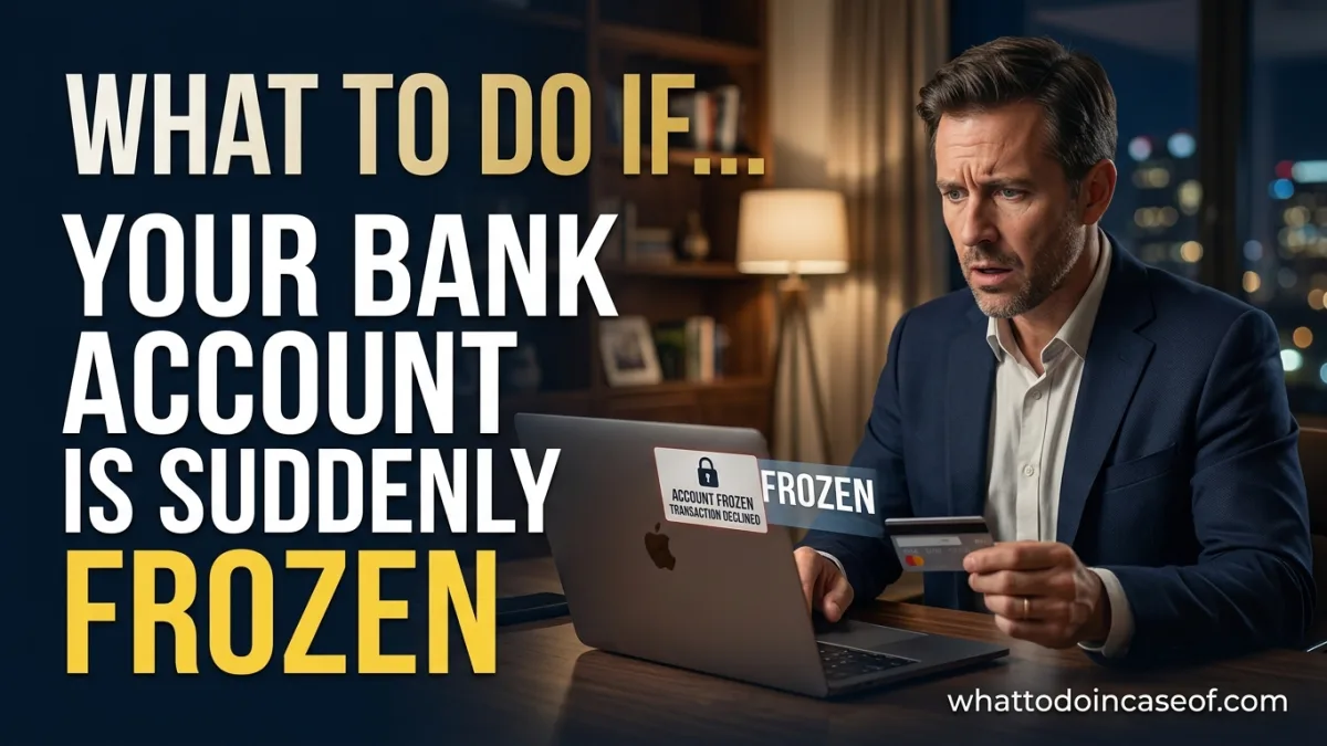 What to Do If Your Bank Account Is Suddenly Frozen