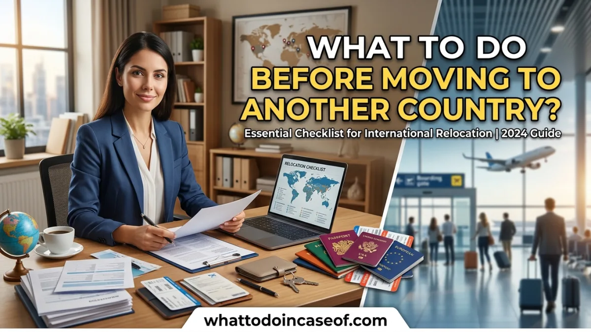 What Should You Do Before Moving to Another Country?