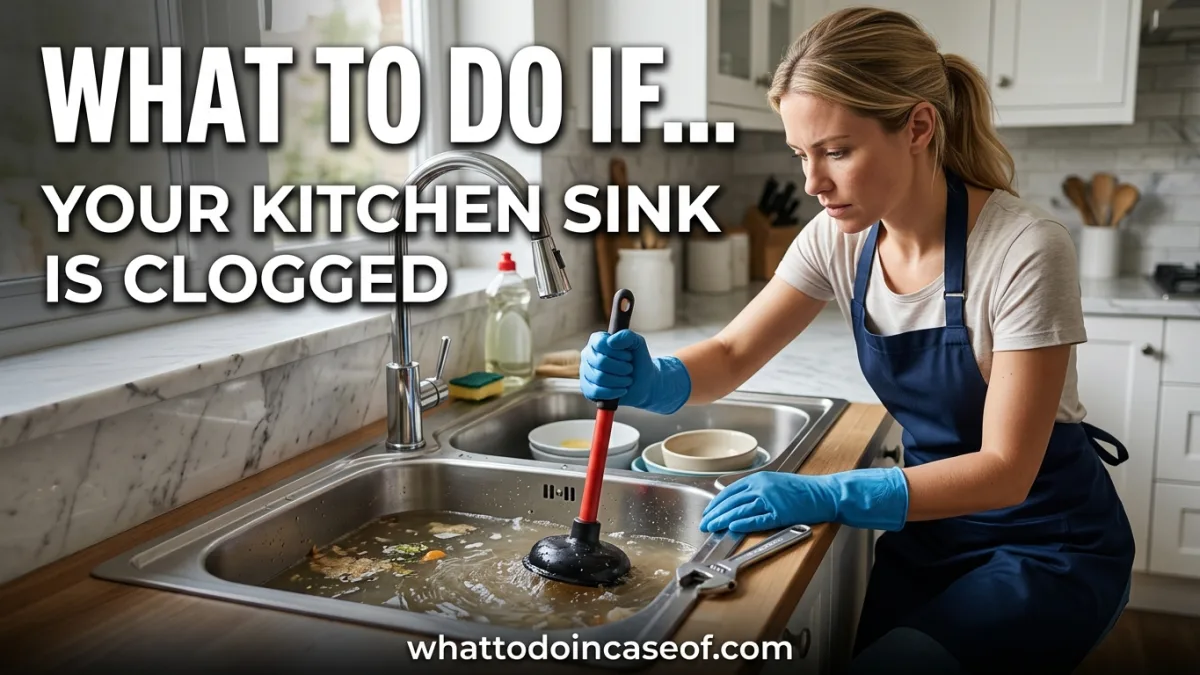 What to Do If Your Kitchen Sink Is Clogged