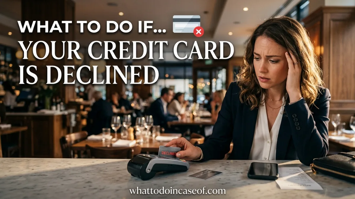 What to Do If Your Credit Card Is Declined