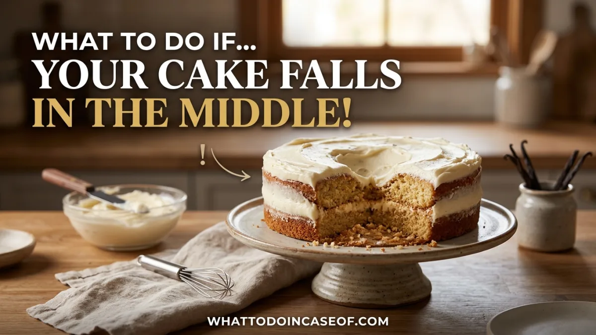 What to Do If Your Cake Falls in the Middle