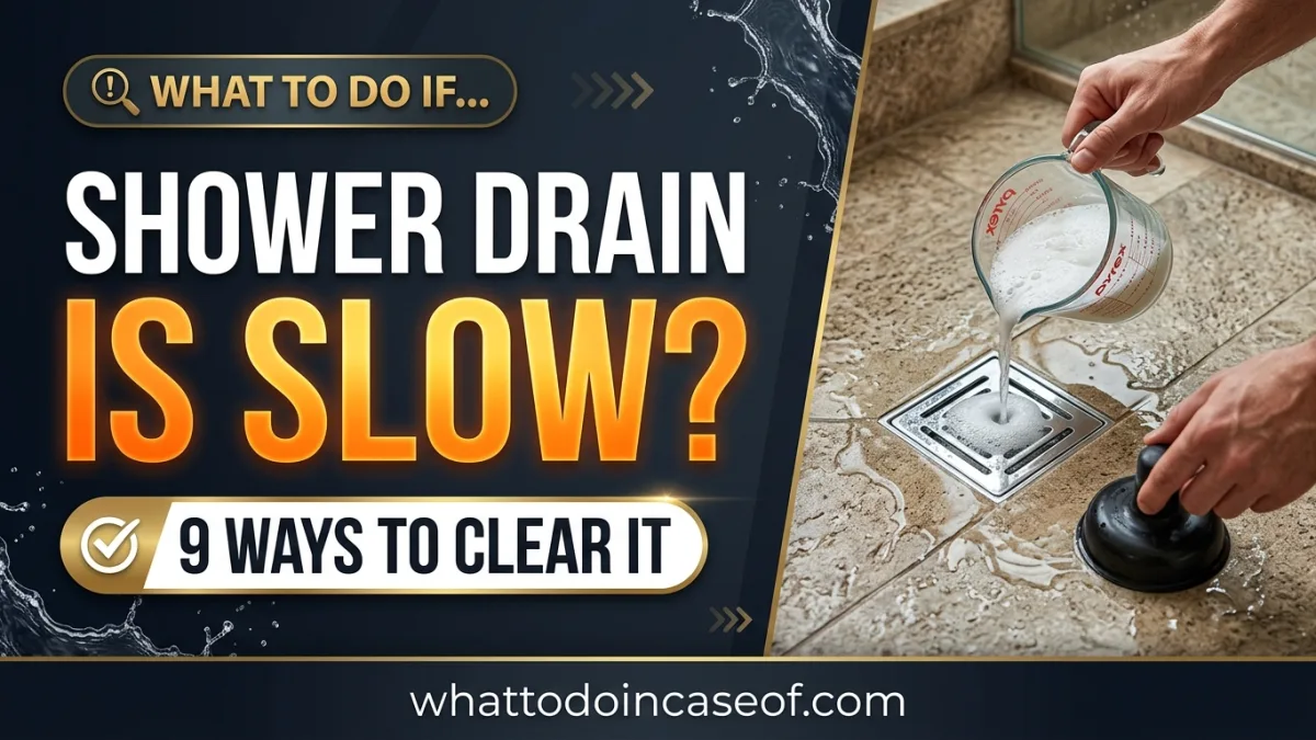 What to Do If Your Shower Drain Is Slow - 9 Ways to Clear It