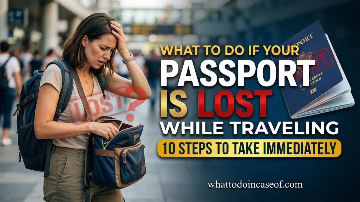 What to Do If Your Passport Is Lost While Traveling, 10 Steps to Take Immediately